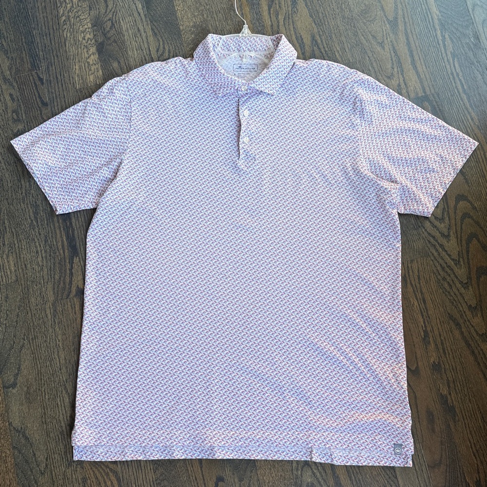 Peter Millar Polo Golf Shirt 100% Pima Cotton Size L - Picture 3 of 16